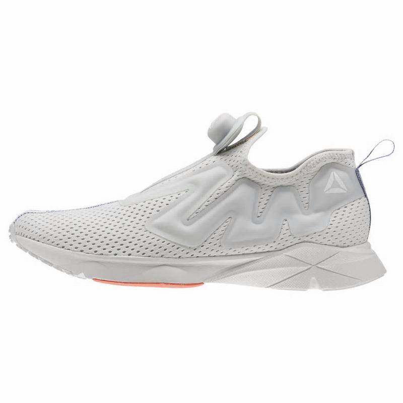 Reebok Pump Supreme Jacquard Tape Lifestyle Topanky Damske - Siva/Modre/Biele DI9822EK